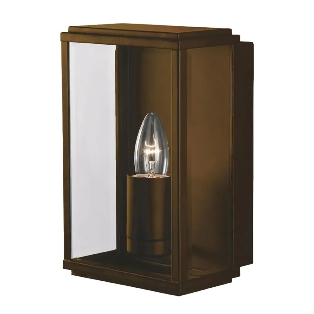 Arnhem Outdoor Wall Light - Rustic Brown, Glass