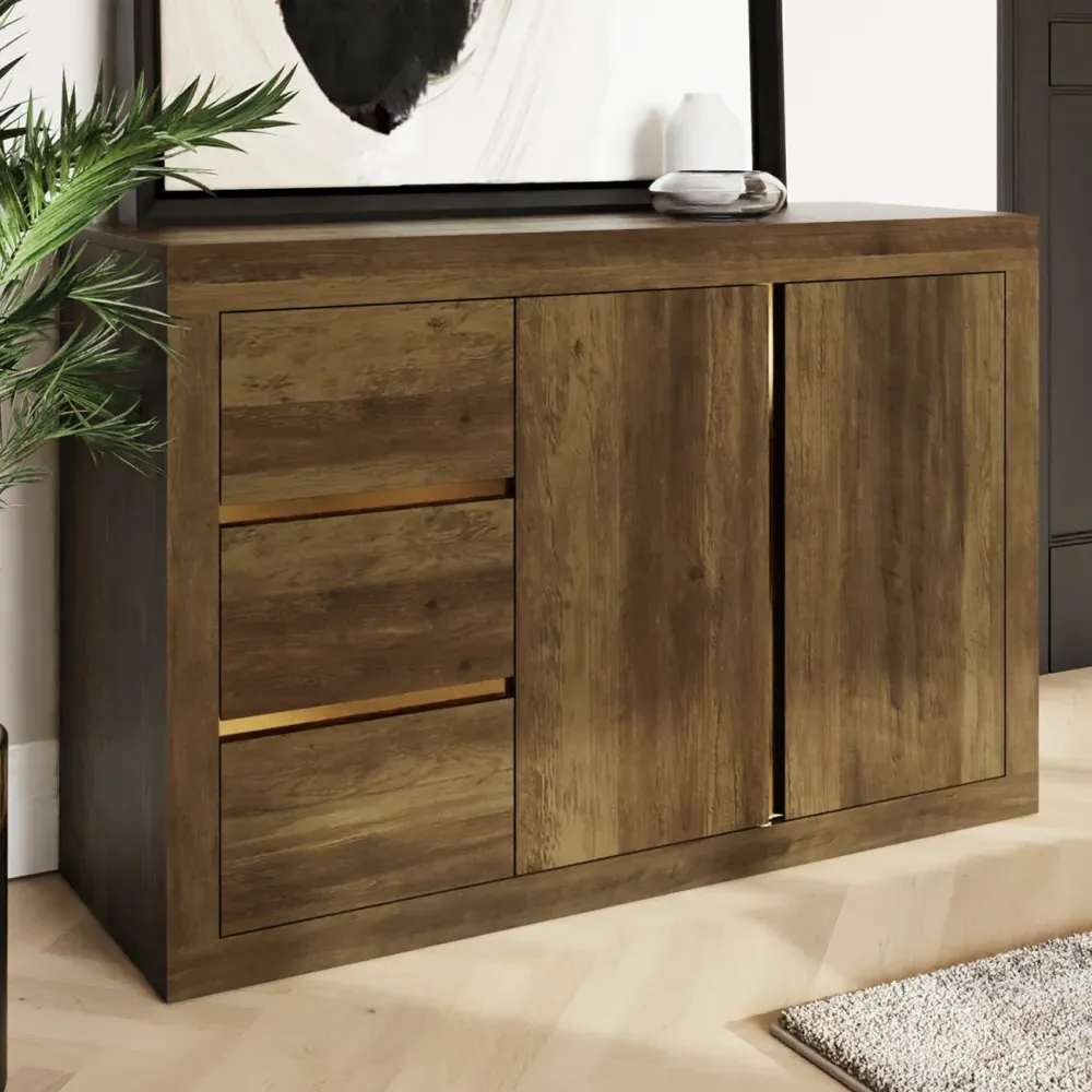 Arnhem Sideboard with 2 Drawers & 2 Doors - Knotty Oak product