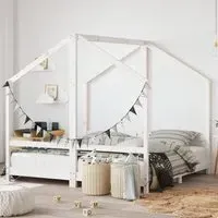 Arnold Double Sided Daybed Frame - White, Pine Wood