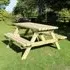 Arnos Large Garden Picnic Table - Natural, Wood