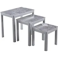 Arta Nest of 3 Tables - Grey, Sintered Stone