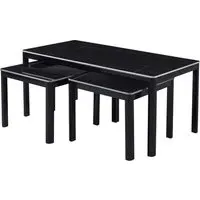 Arta Nesting Coffee Tables - Black, Sintered Stone