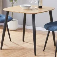 Arta Square Dining Table - Oak, Wood alternate view