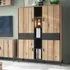 Arthur 4-Door Wardrobe with Drawers - Grey Oak