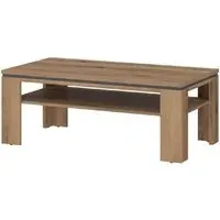 Arthur Coffee Table with Undershelf - Grey Oak, Wood