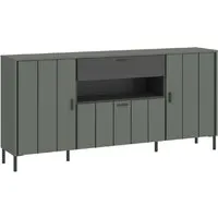 Arthur Sideboard with 2 Doors & 1 Drawer - Green Grey, Wood alternate view