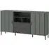Arthur Wooden Sideboard with 2 Doors 2 Drawers - Green Grey