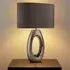 Artisan Table Lamp with Chrome Base - Grey