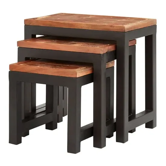Artok Nest of 3 Tables - Natural, Acacia Wood image