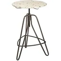 Artok Round Bar Table Adjustable - Cream, Metal