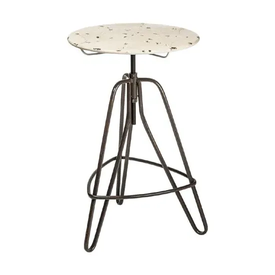 Artok Round Bar Table Adjustable - Cream, Metal image