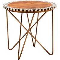 Artok Round Side Table - Natural, Acacia Wood