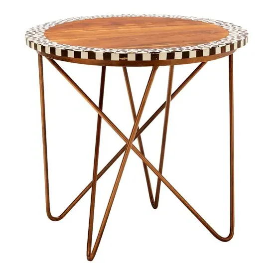 Artok Round Side Table - Natural, Acacia Wood