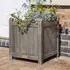 Arundel Square Garden Planter - Grey, Wood
