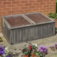 Arundel Wooden Garden Coldframe - Grey alternate view
