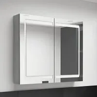 Arvada Mirrored Cabinet with LED - Concrete, MDF