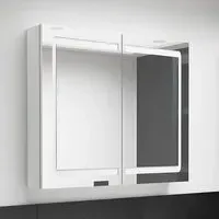 Arvada Mirrored Cabinet with LED - White, MDF