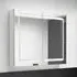Arvada Mirrored Cabinet with LED - White, MDF