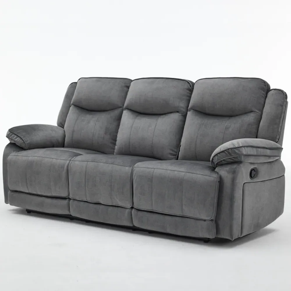 Arvexo 3-Seater Reclining Sofa - Grey, Fabric product