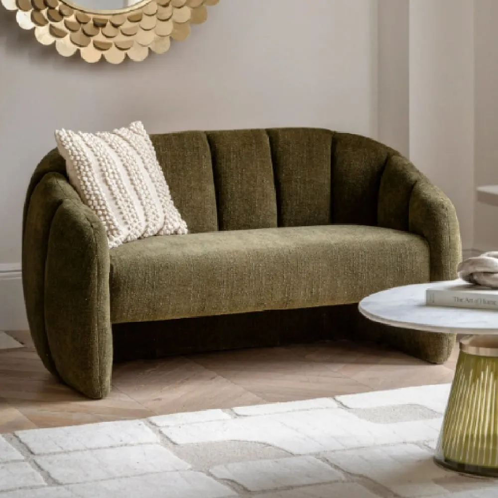 Ascoli 2-Seater Sofa - Moss Green, Fabric