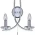 Ascona 2 Light Wall Light - Clear, Chrome