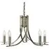 Ascona 5-Light Pendant Light - Antique Brass, Glass