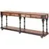 Ashbling Console Table with 4 Drawers - Natural, Elm Wood