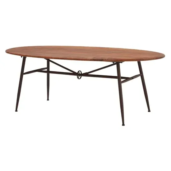 Ashbling Oval Dining Table - Natural, Walnut Wood