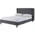 Ashburton Double Bed - Dark Grey, Velvet