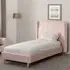 Ashburton Single Bed - Pink, Velvet
