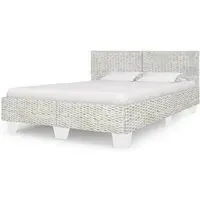 Asheville Double Bed Frame - Grey Natural, Rattan