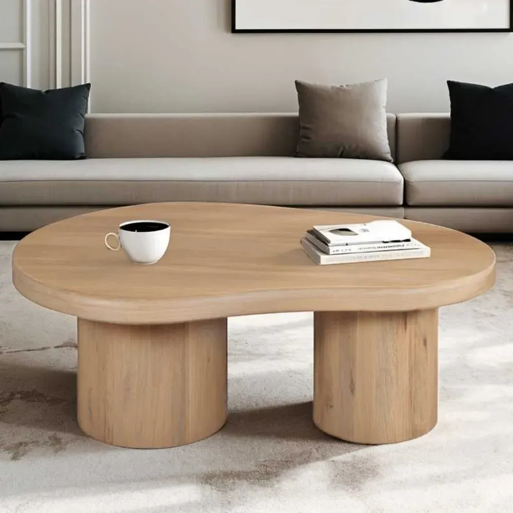 Ashford Coffee Table Fluted Design - Natural, Mango Wood product
