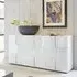 Aspen 3-Door Sideboard - White, High Gloss