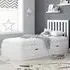 Aspen Single Bed Frame with Storage - White
