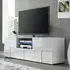 Aspen TV Sideboard with LED Lights - White, High Gloss
