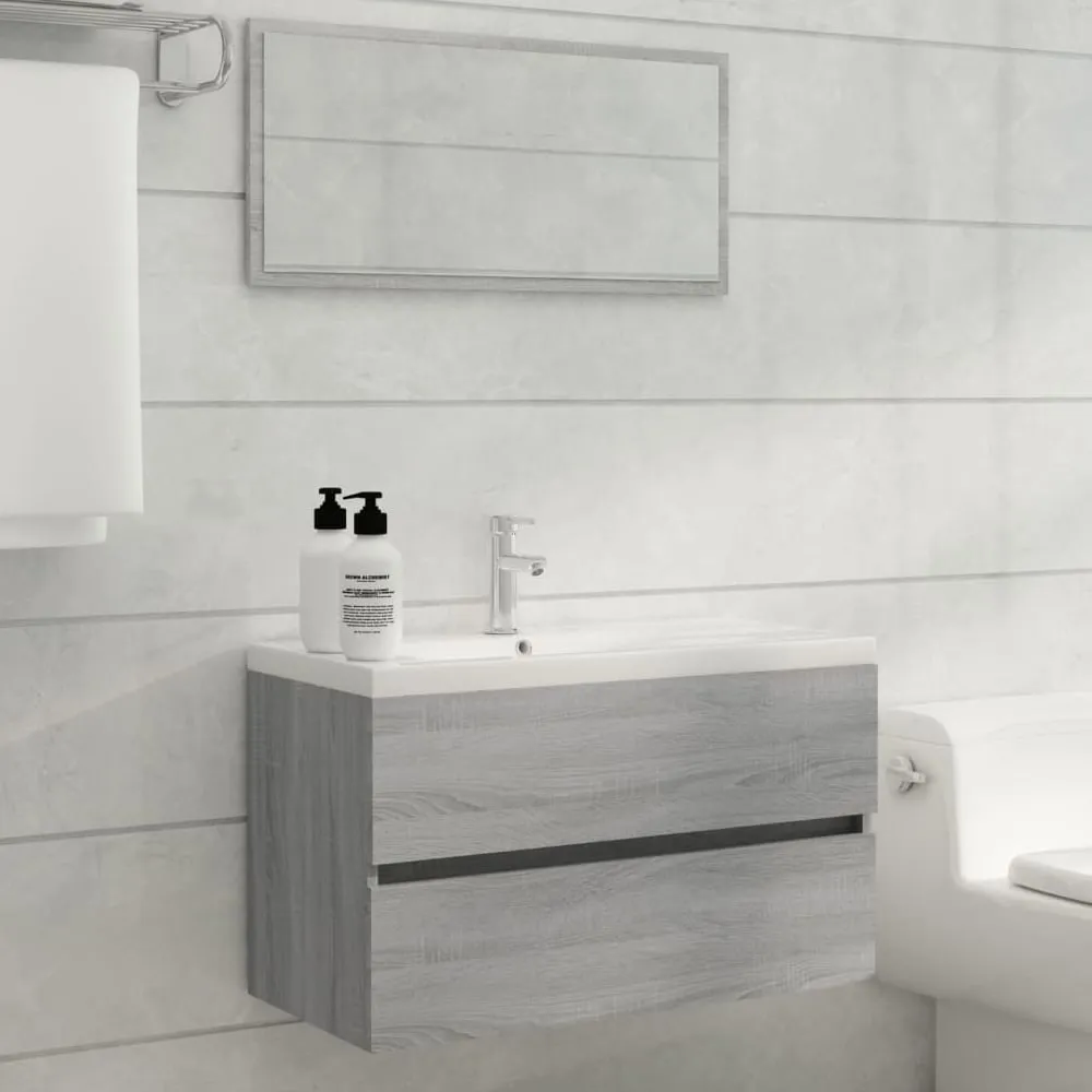 Assago 2 Piece Bathroom Furniture Set - Grey image