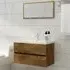Assago 2 Piece Bathroom Furniture Set - Smoked Oak