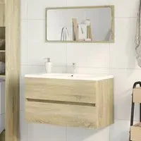 Assago 2 Piece Bathroom Furniture Set - Sonoma Oak