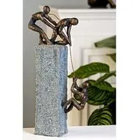 Assistance Sculpture - Bronze, Polyresin