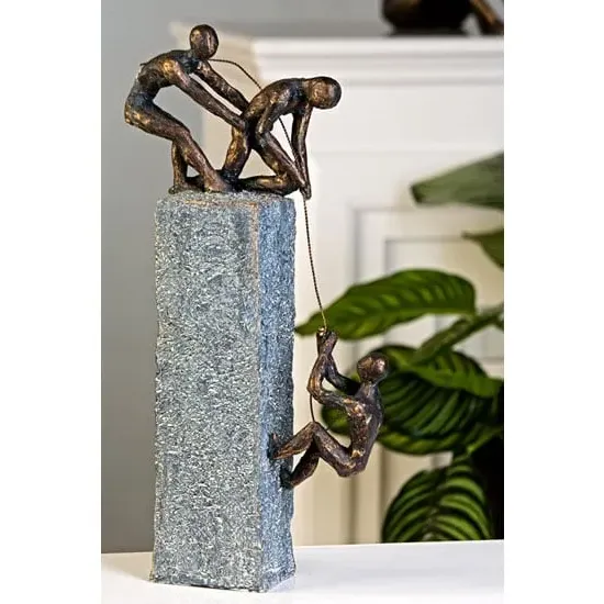 Assistance Sculpture - Bronze, Polyresin