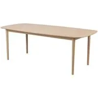 Astonik Rectangular Dining Table - White, Oak