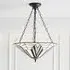 Astoria Large 3 Light Inverted Pendant Light - Dark Bronze, Glass
