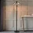Astoria Tiffany Glass Floor Lamp - Black