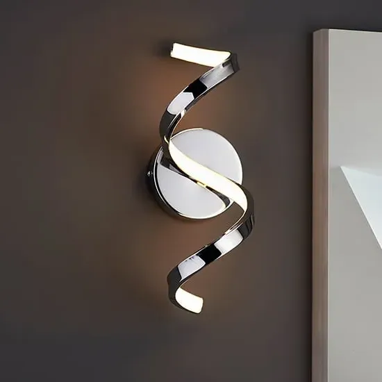 Astral LED Metal Wall Light - Chrome image