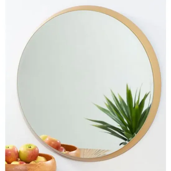Athens Large Round Wall Mirror - Gold