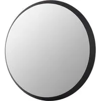 Athens Medium Round Wall Mirror - Black
