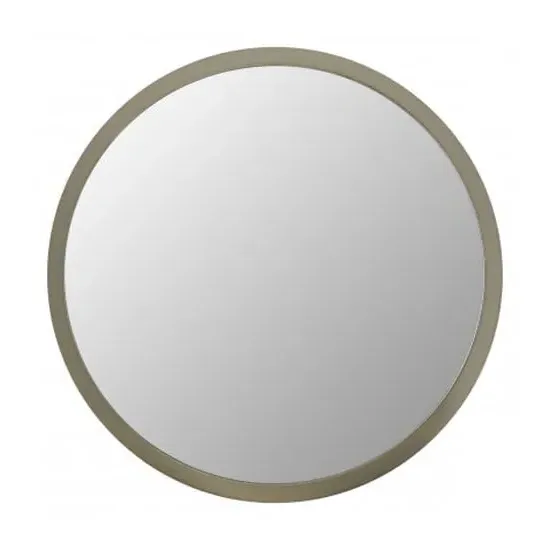 Athens Small Round Wall Mirror - Silver