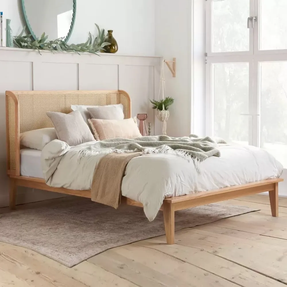 Atlanta Double Bed Frame - Oak
