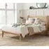 Atlanta Rattan King Size Bed Frame - Oak