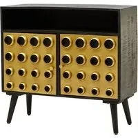 Atria Sideboard with 2 Doors - Black, Mango Wood